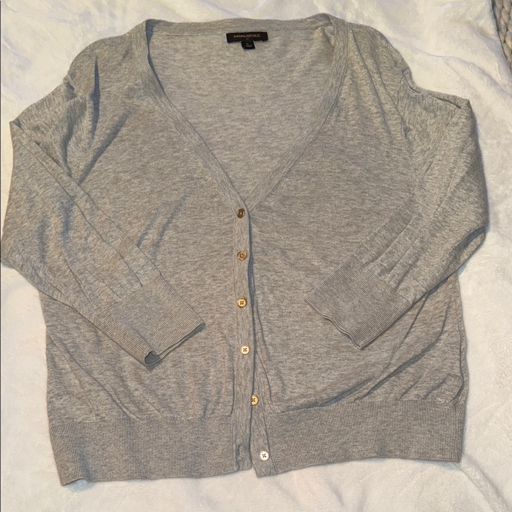 Banana Republic Light Gray Women's Cardigan